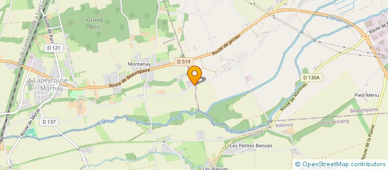 localisation de l'entreprise MADAME VIRGINIE BECT  LAPEYROUSE-MORNAY