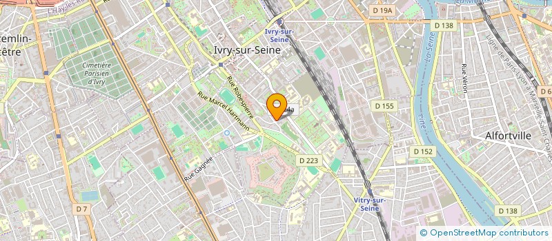 localisation de l'entreprise MADAME VIRGINIE BEERNAERT  IVRY-SUR-SEINE