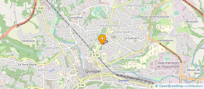 localisation de l'entreprise MADAME VIRGINIE BEGOT à QUIMPER