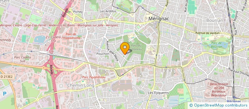 localisation de l'entreprise MADAME VIRGINIE BELKACEM  MERIGNAC