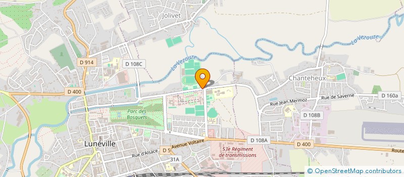 localisation de l'entreprise MADAME VIRGINIE BELOTTI  LUNEVILLE