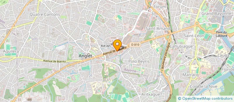 localisation de l'entreprise MADAME VIRGINIE BELTRAN  ANGLET