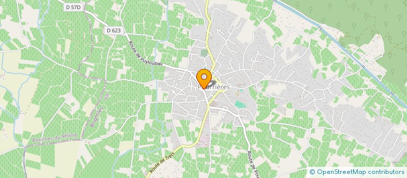 localisation de l'entreprise MADAME VIRGINIE BENSE à POURRIERES