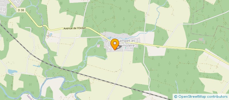 localisation de l'entreprise MADAME VIRGINIE BENTES  CAMPET-ET-LAMOLERE