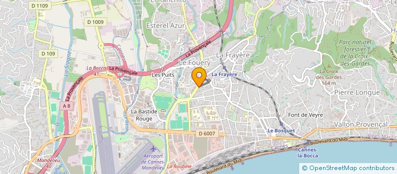 localisation de l'entreprise MADAME VIRGINIE BERANGER à CANNES