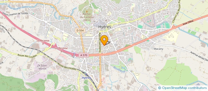 localisation de l'entreprise MADAME VIRGINIE BERAUD  HYERES