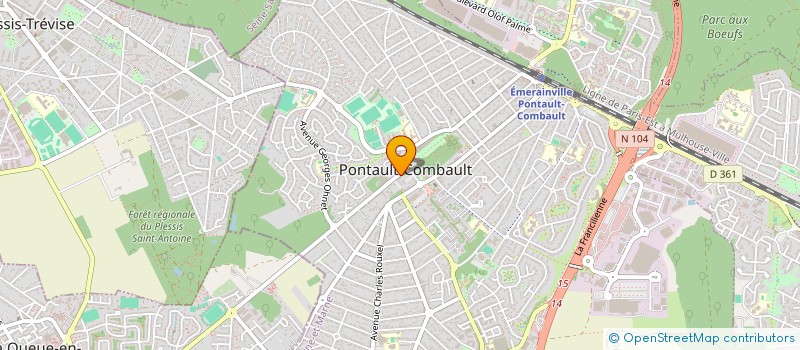 localisation de l'entreprise MADAME VIRGINIE BERGAGNA à PONTAULT-COMBAULT