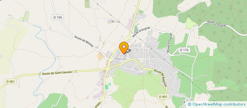 localisation de l'entreprise MADAME VIRGINIE BERGER  SAINT-JULIEN-DE-CASSAGNAS