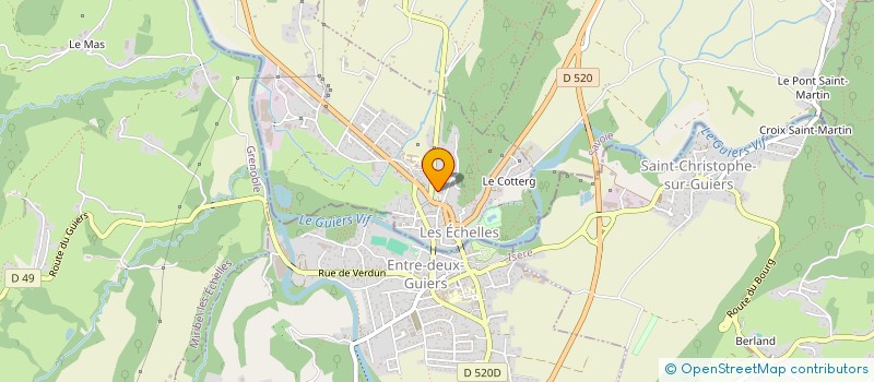 localisation de l'entreprise MADAME VIRGINIE BERGER MOLLARD  LES ECHELLES