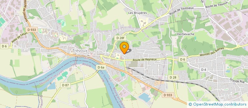 localisation de l'entreprise MADAME VIRGINIE BERGOUGNOUX à TREVOUX