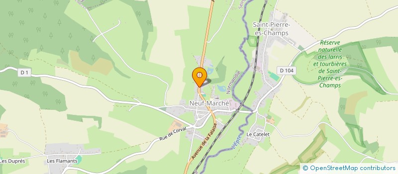 localisation de l'entreprise MADAME VIRGINIE BERLEMONT  NEUF-MARCHE