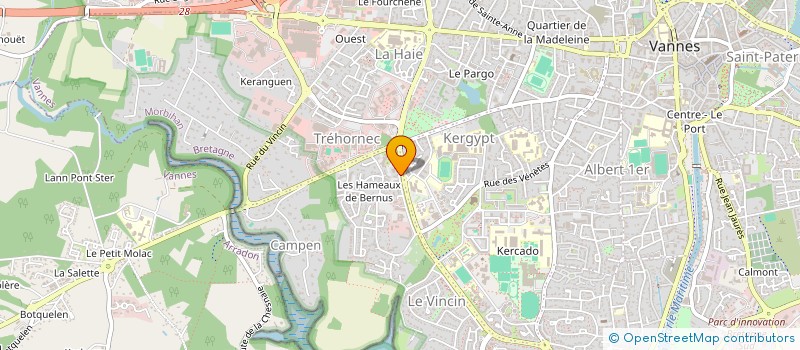 localisation de l'entreprise MADAME VIRGINIE BERNADAC à VANNES