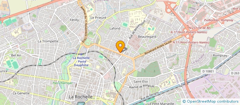 localisation de l'entreprise MADAME VIRGINIE BERNARD  LA ROCHELLE