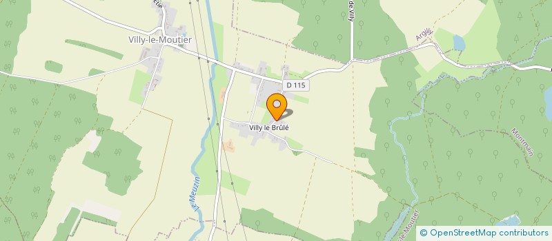 localisation de l'entreprise MADAME VIRGINIE BERNARD  VILLY-LE-MOUTIER