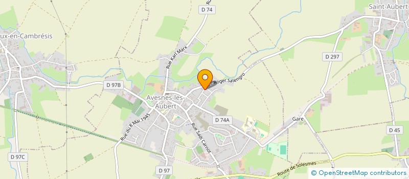 localisation de l'entreprise MADAME VIRGINIE BERNIER  AVESNES-LES-AUBERT