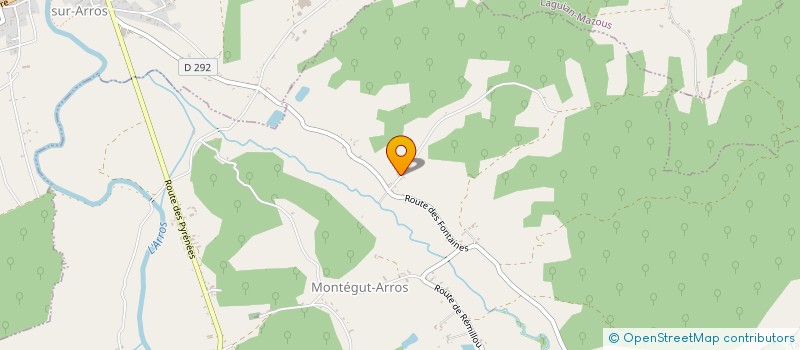localisation de l'entreprise MADAME VIRGINIE BERNT  MONTEGUT-ARROS