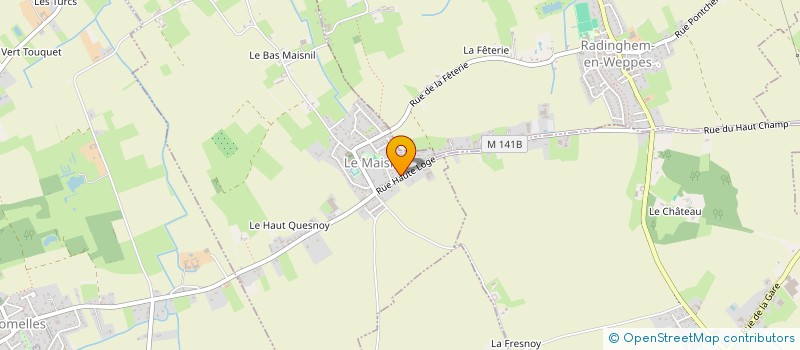 localisation de l'entreprise MADAME VIRGINIE BERTEL à LE MAISNIL