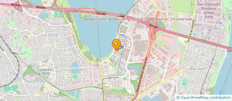 localisation de l'entreprise MADAME VIRGINIE BERTHELOT  BORDEAUX