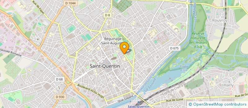 localisation de l'entreprise MADAME VIRGINIE BERTIN à SAINT-QUENTIN