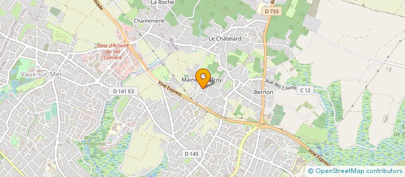 localisation de l'entreprise MADAME VIRGINIE BERTIN  ROYAN