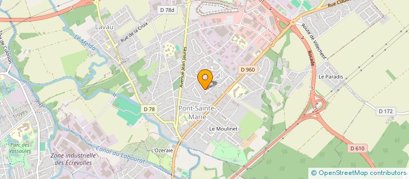 localisation de l'entreprise MADAME VIRGINIE BERTO  PONT-SAINTE-MARIE