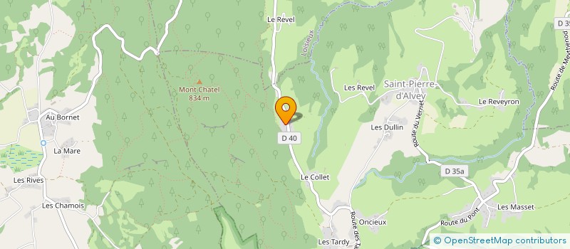 localisation de l'entreprise MADAME VIRGINIE BERTRAND  SAINT PIERRE D'ALVEY