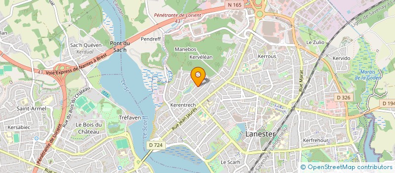 localisation de l'entreprise MADAME VIRGINIE BESNARD  LANESTER