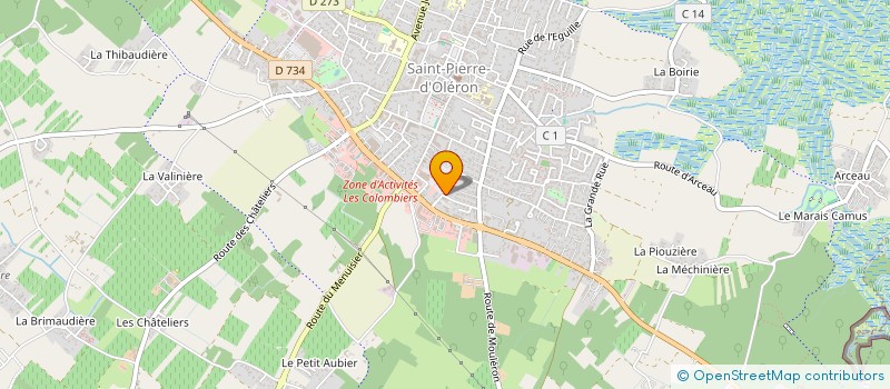 localisation de l'entreprise MADAME VIRGINIE BESSE  SAINT-PIERRE-D'OLERON