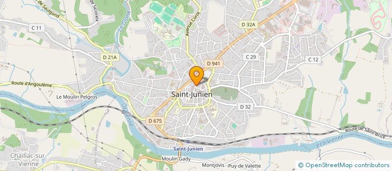 localisation de l'entreprise MADAME VIRGINIE BETOULLE à SAINT-JUNIEN