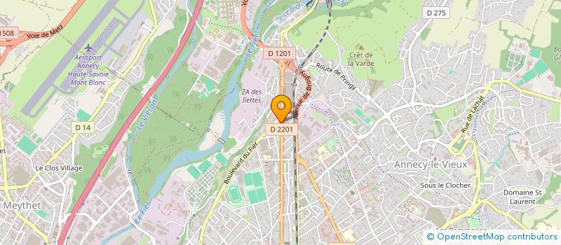 localisation de l'entreprise MADAME VIRGINIE BETTE à ANNECY