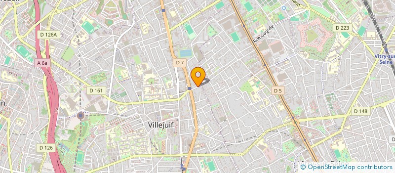 localisation de l'entreprise MADAME VIRGINIE BEURIER  VILLEJUIF