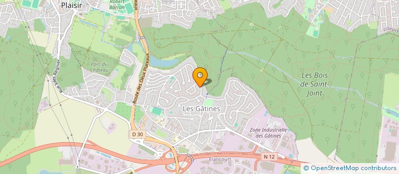 localisation de l'entreprise MADAME VIRGINIE BIARD  PLAISIR