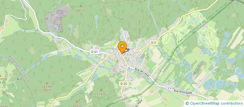 localisation de l'entreprise MADAME VIRGINIE BICHET à ROUGEMONT-LE-CHATEAU