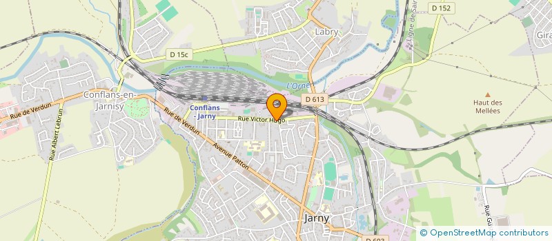 localisation de l'entreprise MADAME VIRGINIE BIGORGNE  JARNY