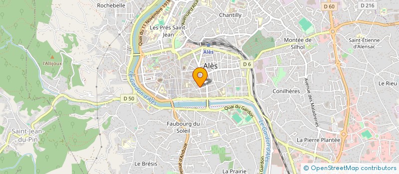 localisation de l'entreprise MADAME VIRGINIE BIJACIK  ALES