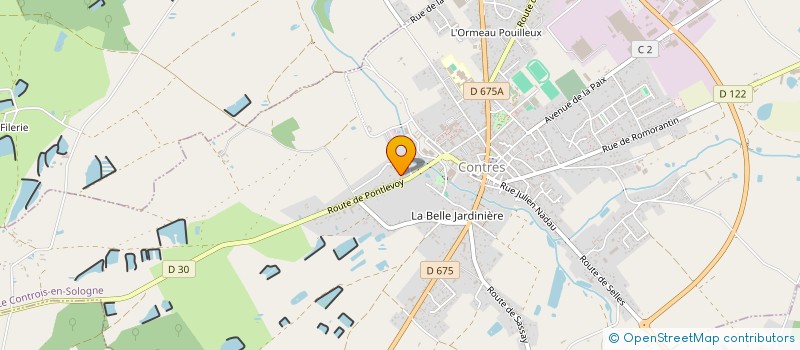 localisation de l'entreprise MADAME VIRGINIE BILLOT  LE CONTROIS-EN-SOLOGNE