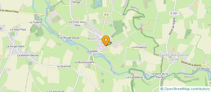 localisation de l'entreprise MADAME VIRGINIE BINET  MOON-SUR-ELLE