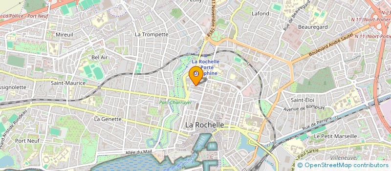 localisation de l'entreprise MADAME VIRGINIE BIRONNEAU  LA ROCHELLE