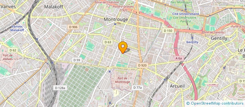 localisation de l'entreprise MADAME VIRGINIE BLANCHARD  MONTROUGE