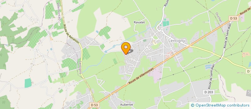 localisation de l'entreprise MADAME VIRGINIE BLANCHON  LENTIGNY