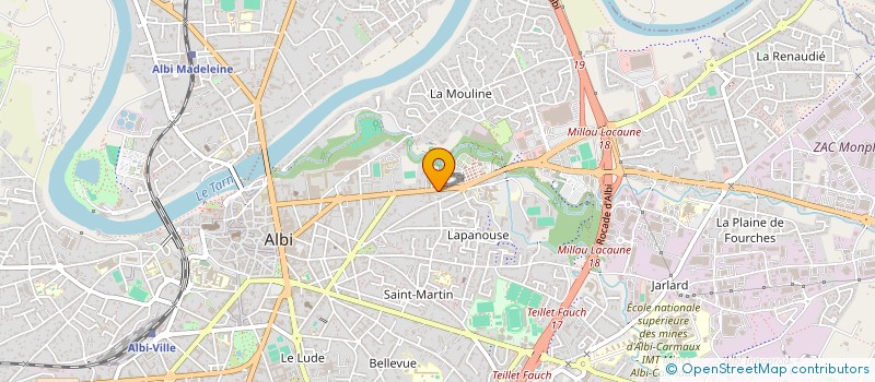 localisation de l'entreprise MADAME VIRGINIE BLAS à ALBI