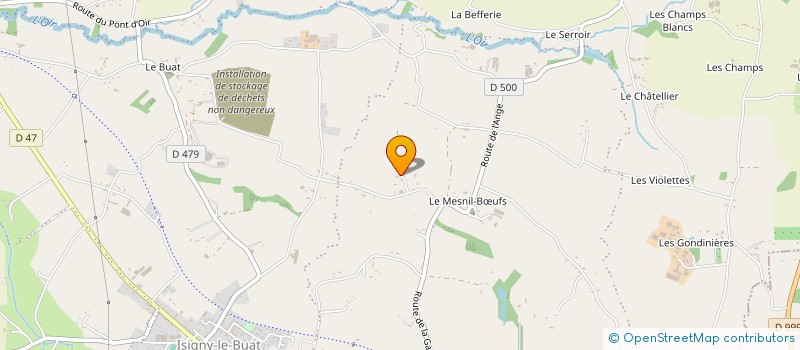 localisation de l'entreprise MADAME VIRGINIE BLONDEAU  ISIGNY-LE-BUAT