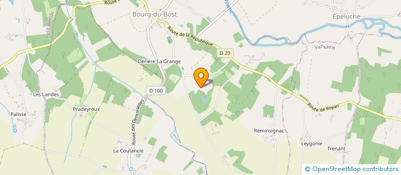 localisation de l'entreprise MADAME VIRGINIE BOIS à SIORAC-DE-RIBERAC