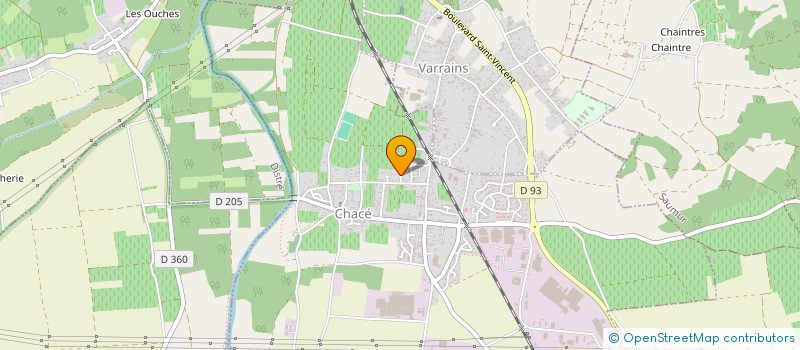 localisation de l'entreprise MADAME VIRGINIE BOISNIER  BELLEVIGNE-LES-CHATEAUX