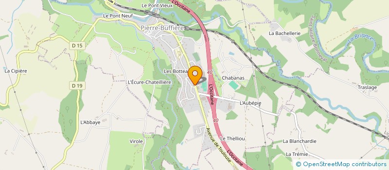 localisation de l'entreprise MADAME VIRGINIE BOISSON  PIERRE-BUFFIERE