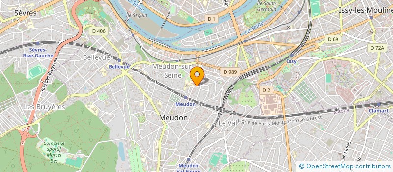 localisation de l'entreprise MADAME VIRGINIE BOLLAERT  MEUDON