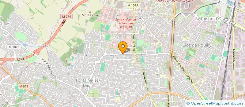 localisation de l'entreprise MADAME VIRGINIE BOLLOTTE  FONTAINE-LES-DIJON