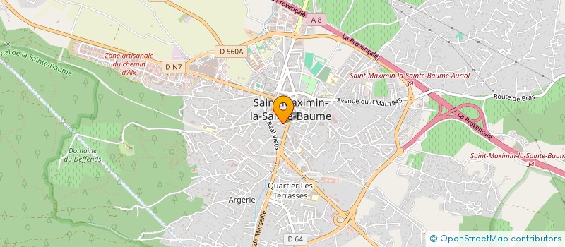 localisation de l'entreprise MADAME VIRGINIE BON à SAINT-MAXIMIN-LA-SAINTE-BAUME