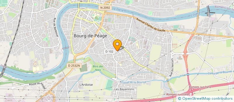 localisation de l'entreprise MADAME VIRGINIE BONHOMME  BOURG-DE-PEAGE