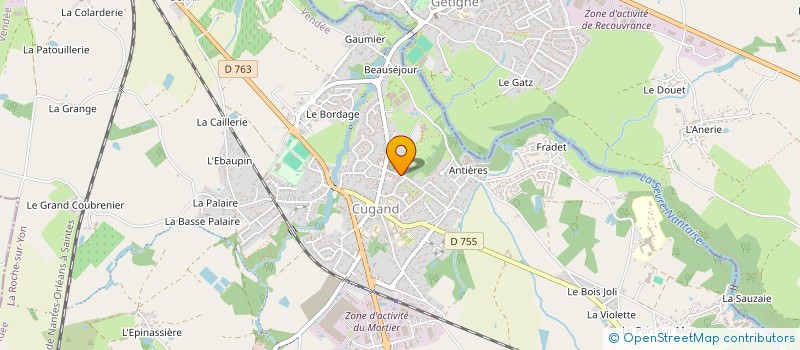 localisation de l'entreprise MADAME VIRGINIE BONNET  CUGAND